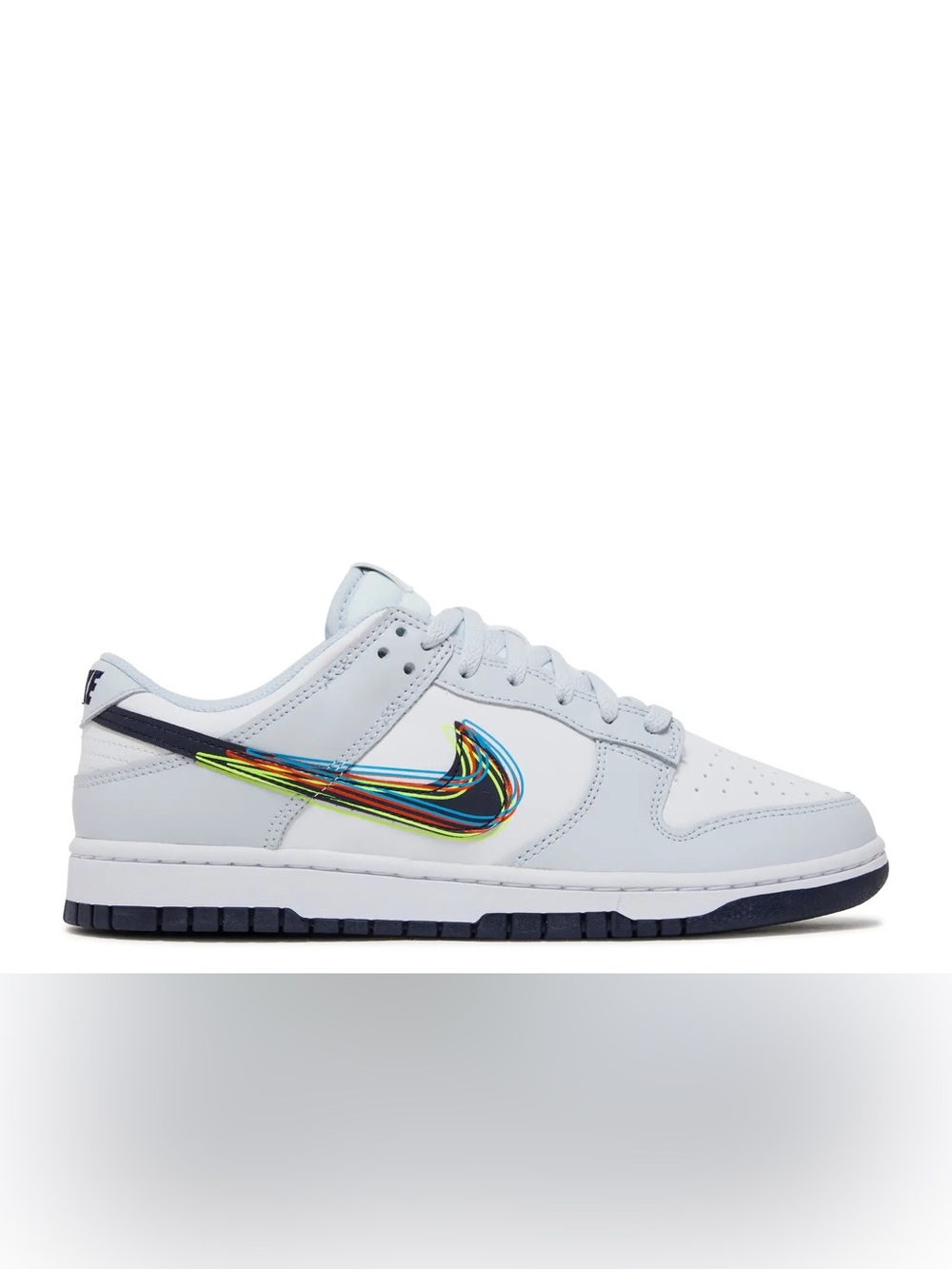 Nike Dunks with Multicolor Swoosh Accent